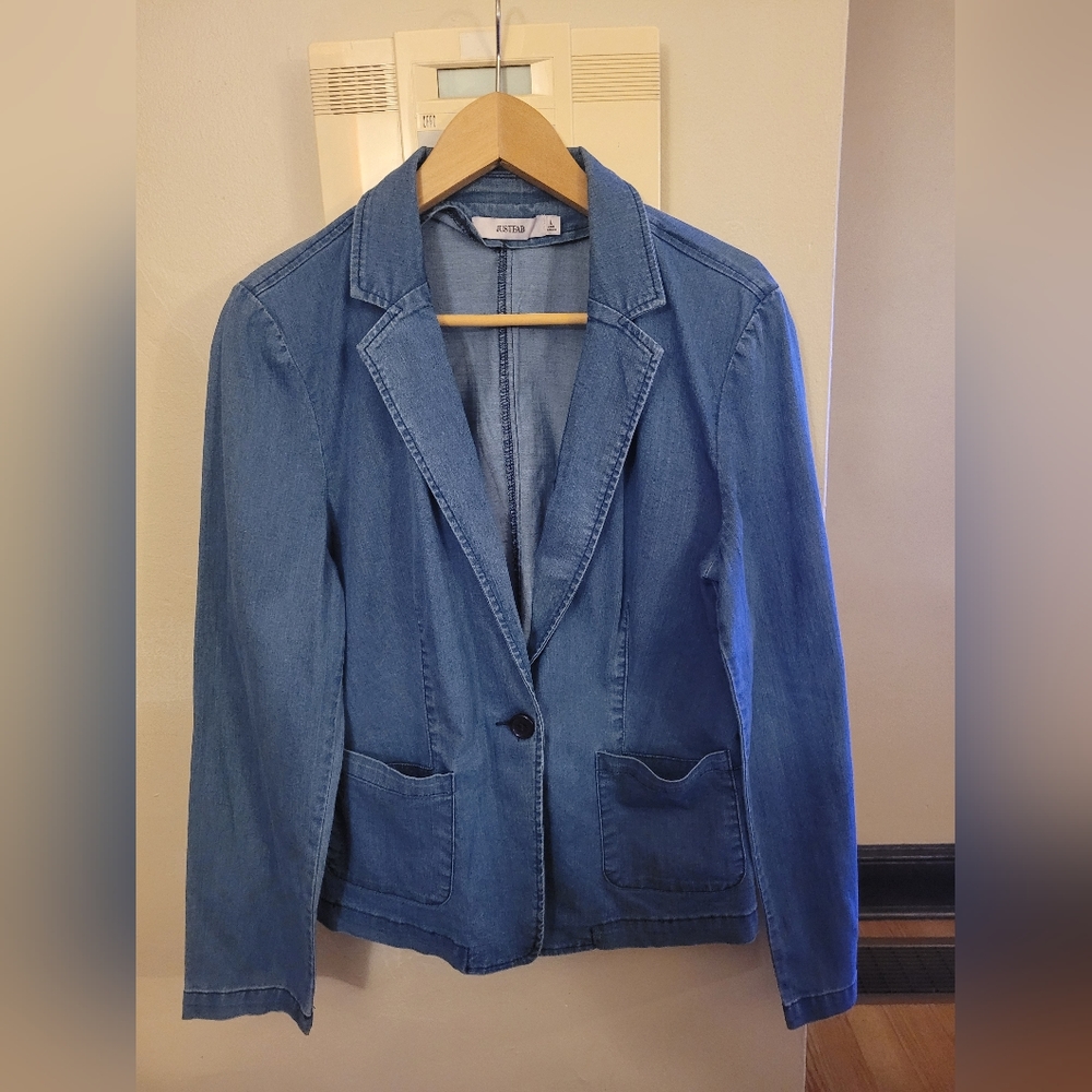 JustFab Denim Blazer